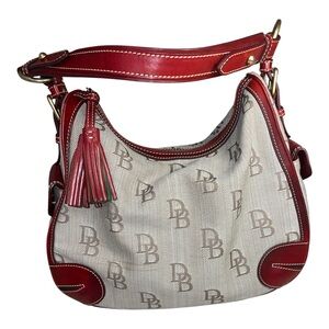 👜 Dooney & Bourke Signature Canvas Hobo Bag
